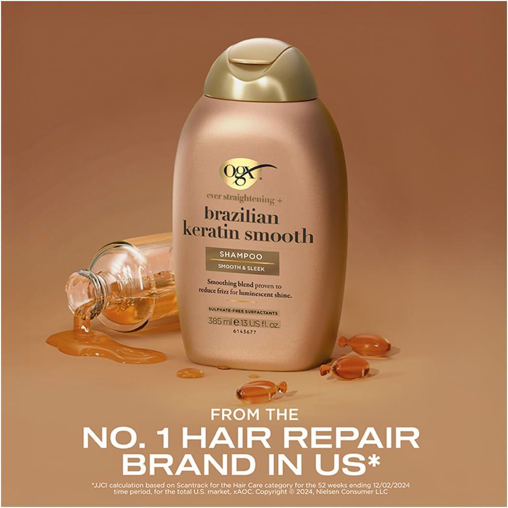 image:imageOGX EverStraight Brazillian Keratin Therapy Shampoo 13 Ounce13 Fl Oz Pack of 1