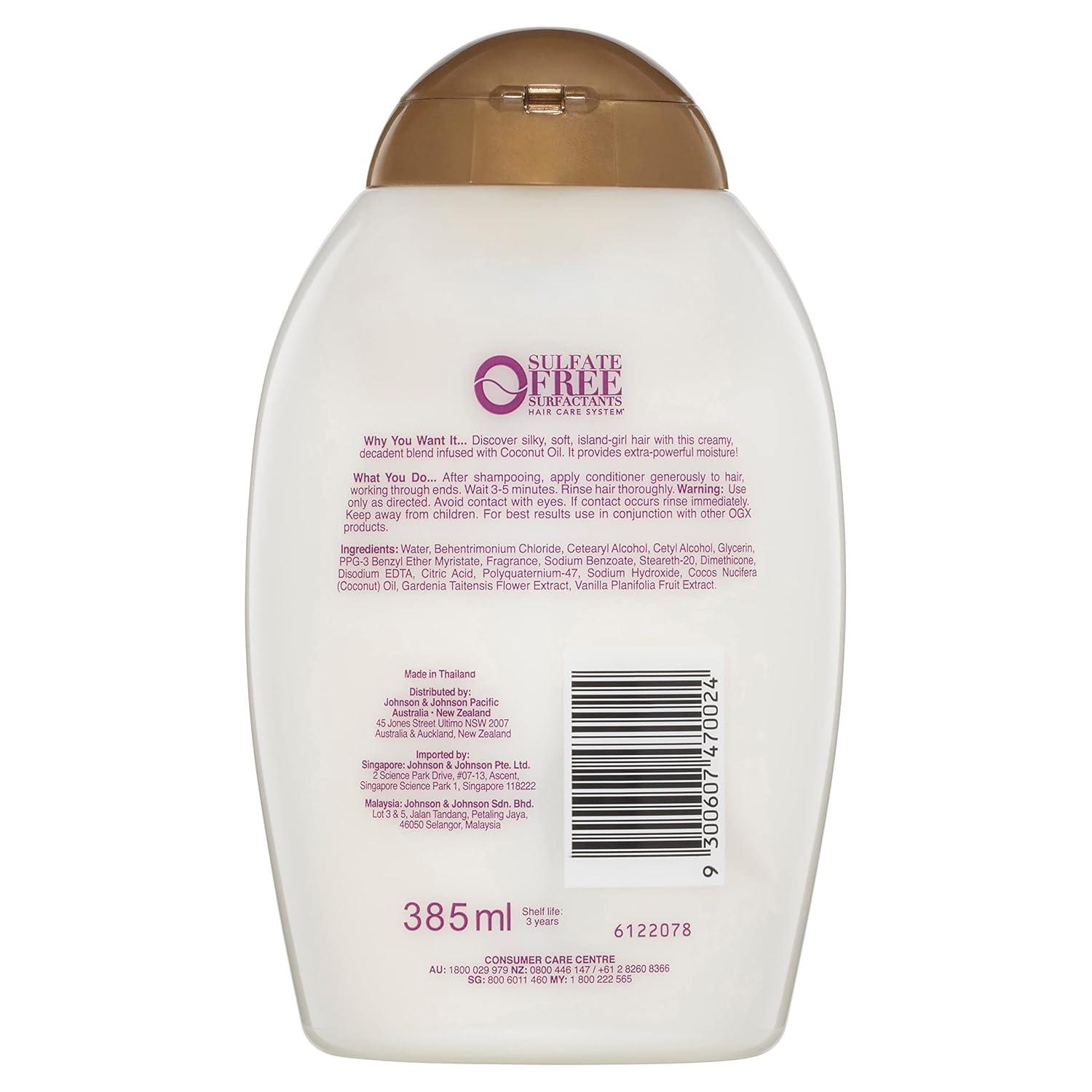 image:imageOGX Extra Strength Damage Remedy Coconut Miracle Oil Conditioner for Dry Frizzy or Coarse Hair ParabenFree SulfateFree Surfactants 13 Fl Oz13 Fl Oz Pack of 2