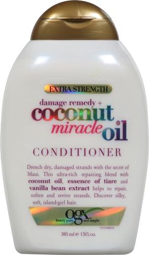 image:imageOGX Extra Strength Damage Remedy Coconut Miracle Oil Conditioner for Dry Frizzy or Coarse Hair ParabenFree SulfateFree Surfactants 13 Fl Oz13 Fl Oz Pack of 2