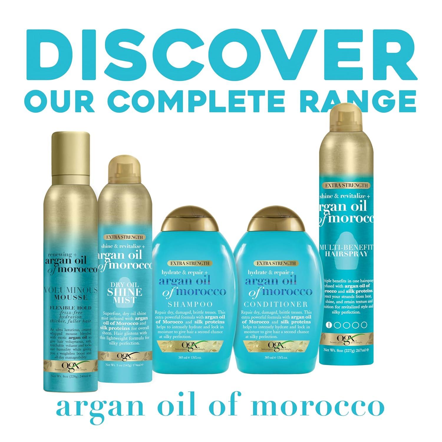 image:imageOGX Extra Strength Hydrate amp Repair Argan Oil of Morocco Conditioner for Dry Damaged Hair ColdPressed Argan Oil to Moisturize Hair ParabenFree SulfateFree Surfactants 254 Fl Oz