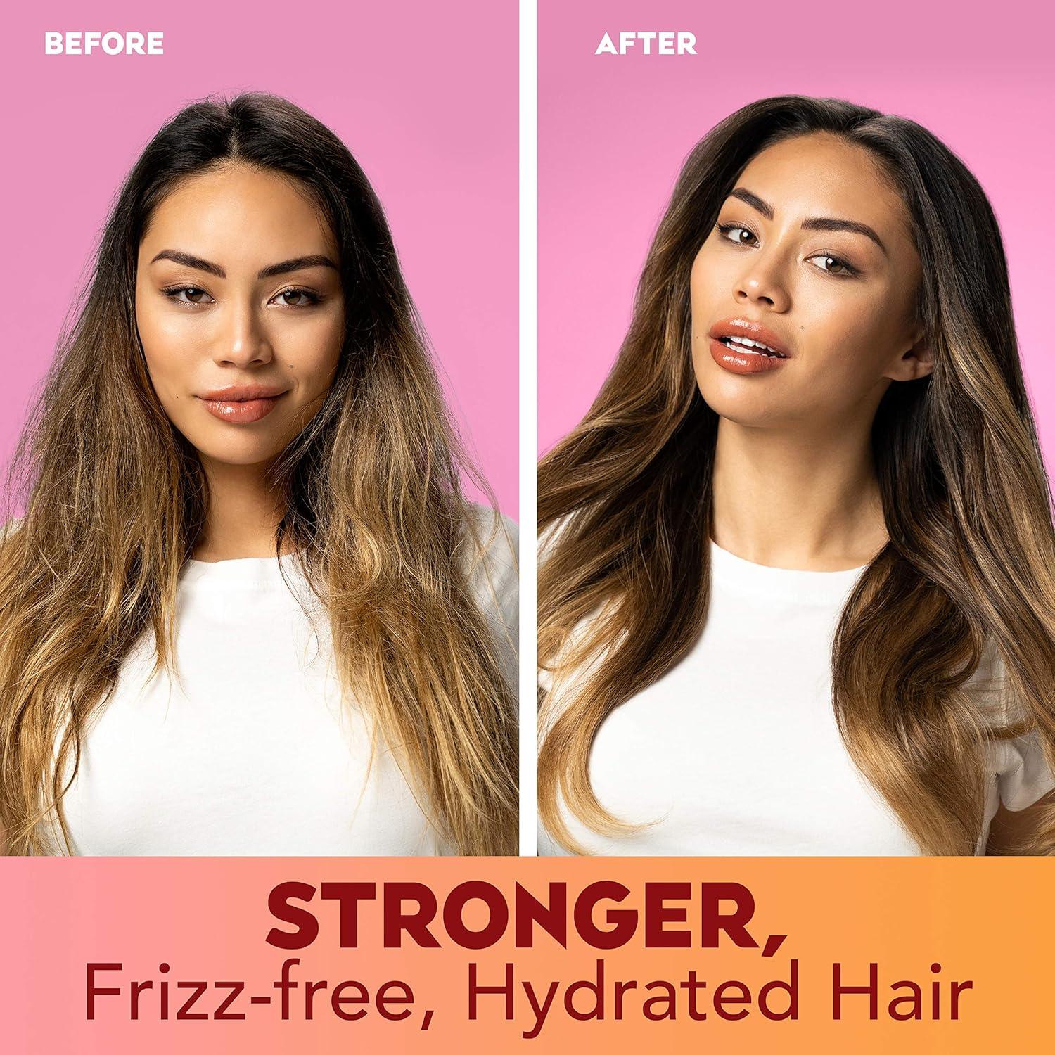 image:imageOGX FrizzFree Keratin Smoothing Oil Conditioner 5 in 1 for Frizzy Hair Shiny Hair 13 Fl Oz13 Fl Oz Pack of 2