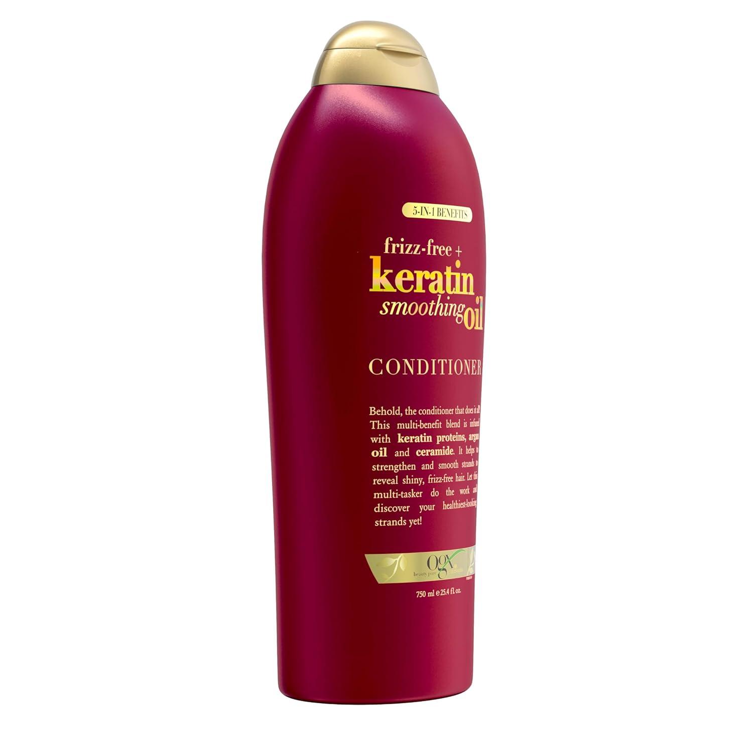 image:imageOGX FrizzFree Keratin Smoothing Oil Shampoo 254 fl ozConditioner