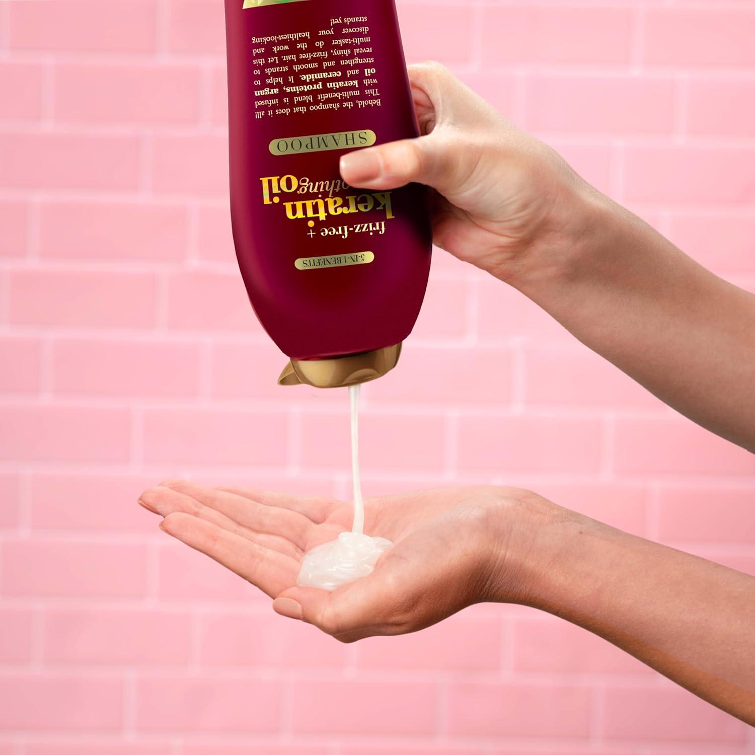 image:imageOGX FrizzFree Keratin Smoothing Oil Shampoo 254 fl ozShampoo