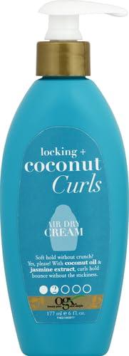 image:imageOGX Locking Coconut Curls Air Dry Cream No Parabens 6 oz6 Fl Oz Pack of 2