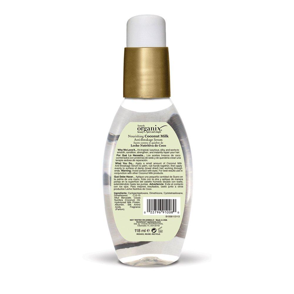 image:imageOGX Nourishing Coconut Milk AntiBreakage Serum 4 Fl Oz4 Fl Oz Pack of 2