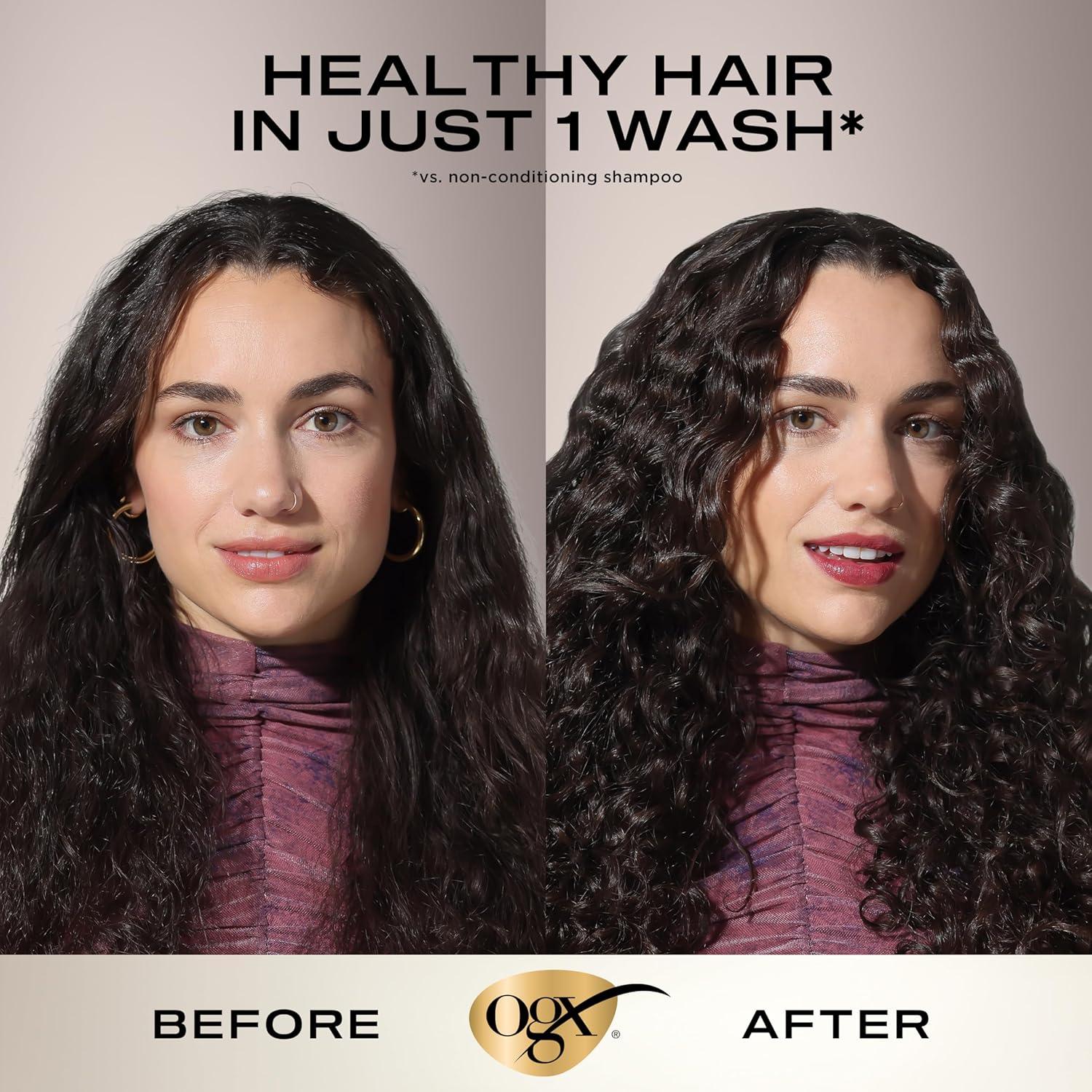 image:imageOGX Nourishing Coconut Milk Shampoo Hydrating amp Restoring Shampoo Moisturizes for Soft Hair After the First Use ParabenFree SulfateFree Surfactants 254 fl oz3 Fl Oz Pack of 1