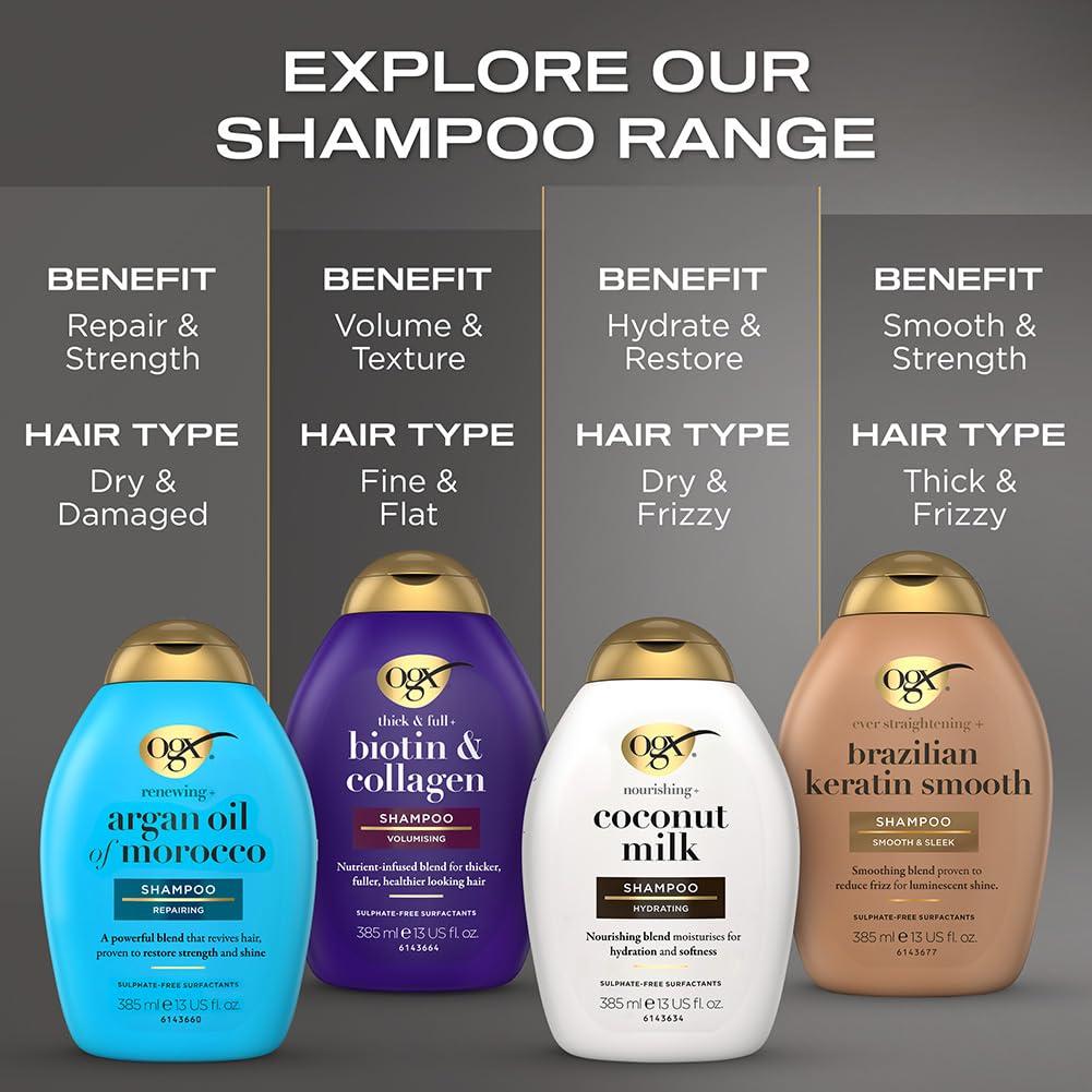 image:imageOGX Nourishing Coconut Moisturizing Conditioner for Strong amp Healthy Hair with Coconut Oil amp Egg White Protein ParabenFree SulfateFree 13 oz Pack of 413 Fl Oz Pack of 2