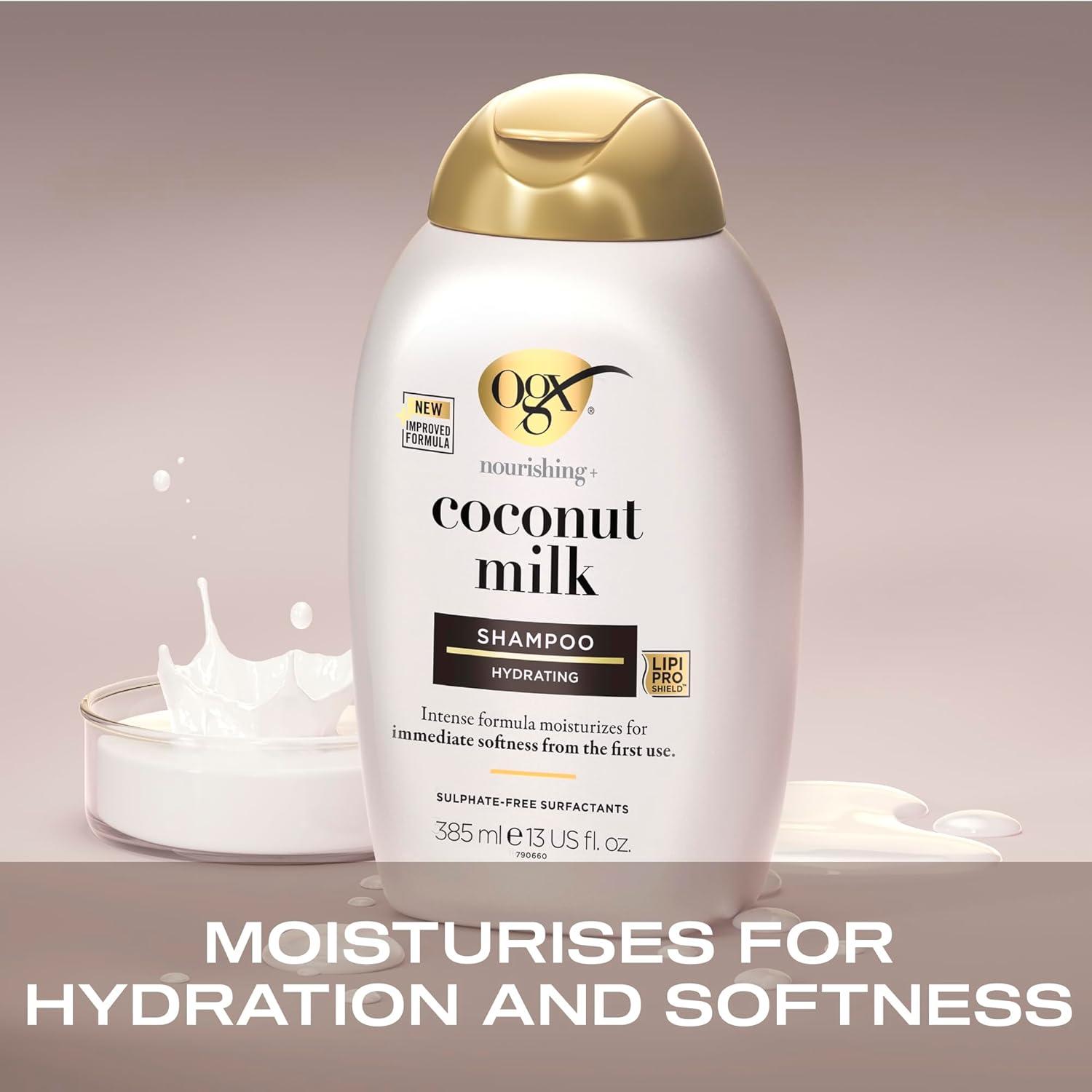 image:imageOGX Nourishing Coconut Moisturizing Conditioner for Strong amp Healthy Hair with Coconut Oil amp Egg White Protein ParabenFree SulfateFree 13 oz Pack of 413 Fl Oz Pack of 1
