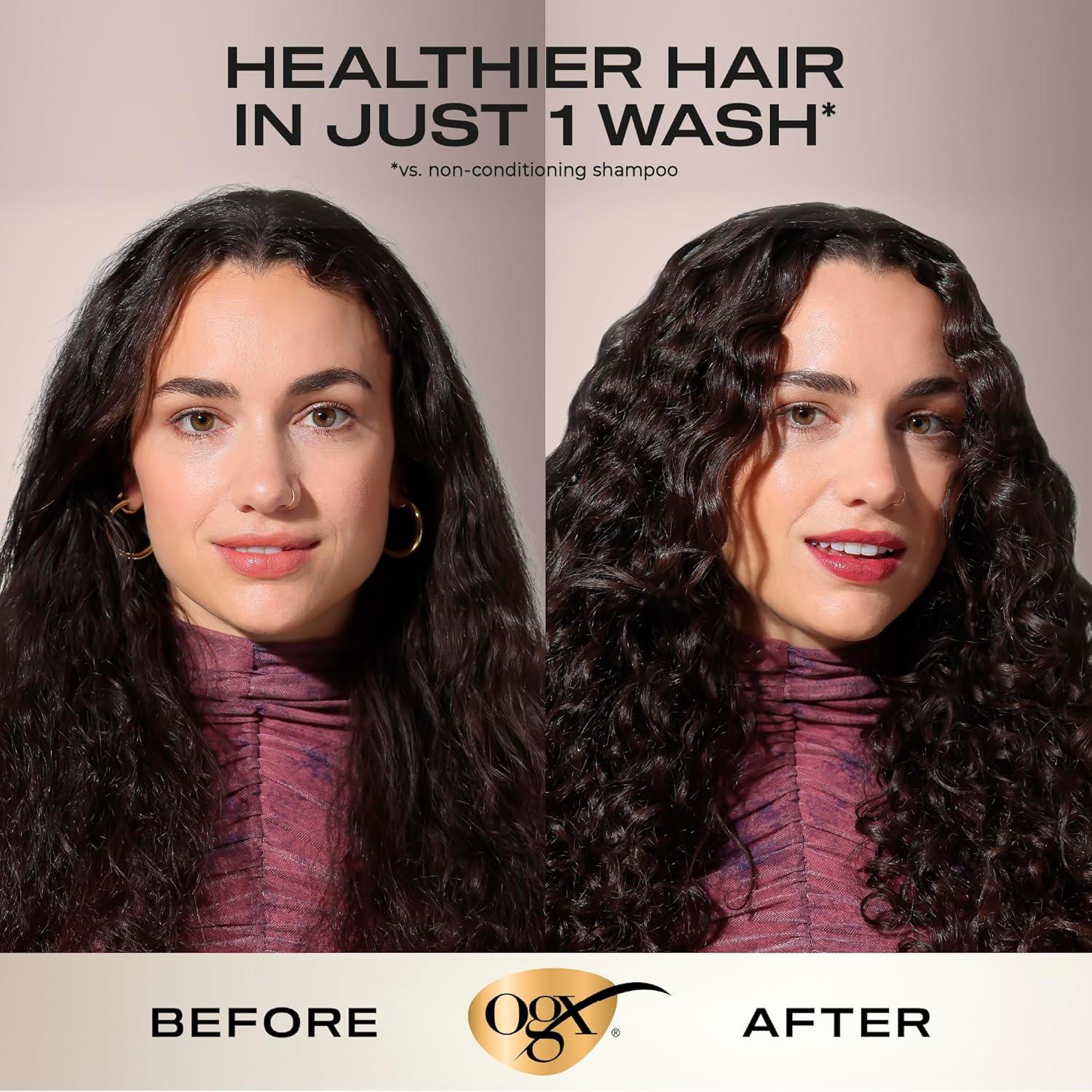 image:imageOGX Nourishing Coconut Moisturizing Conditioner for Strong amp Healthy Hair with Coconut Oil amp Egg White Protein ParabenFree SulfateFree 13 oz Pack of 413 Fl Oz Pack of 1