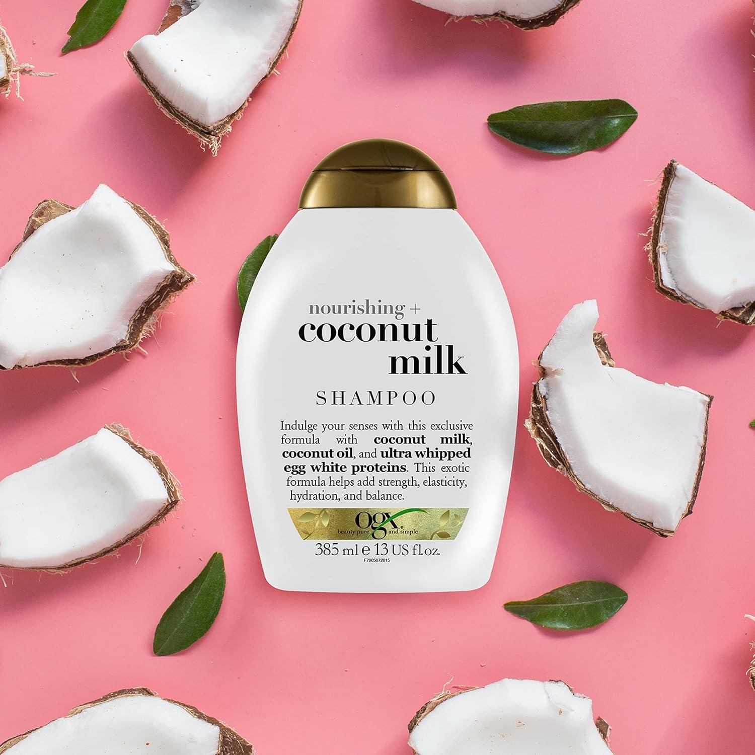 image:imageOGX Nourishing Coconut Moisturizing Conditioner for Strong amp Healthy Hair with Coconut Oil amp Egg White Protein ParabenFree SulfateFree 13 oz Pack of 413 Fl Oz Pack of 2