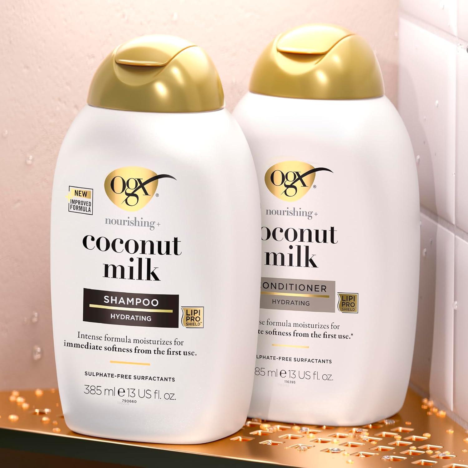 image:imageOGX Nourishing Coconut Moisturizing Conditioner for Strong amp Healthy Hair with Coconut Oil amp Egg White Protein ParabenFree SulfateFree 13 oz Pack of 413 Fl Oz Pack of 1
