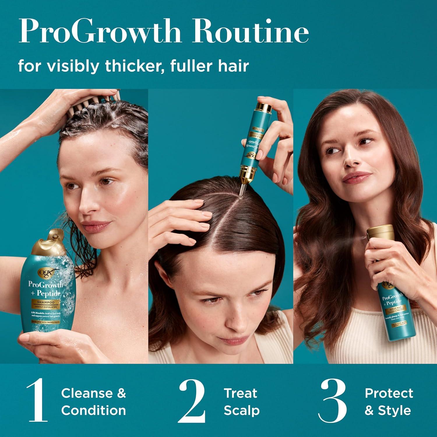 image:imageOGX ProGrowth Peptide Scalp Serum Strengthens amp Densifies by Hydrating the Scalp and Reinforcing Roots to Support Natural Hair Growth 033 fl oz