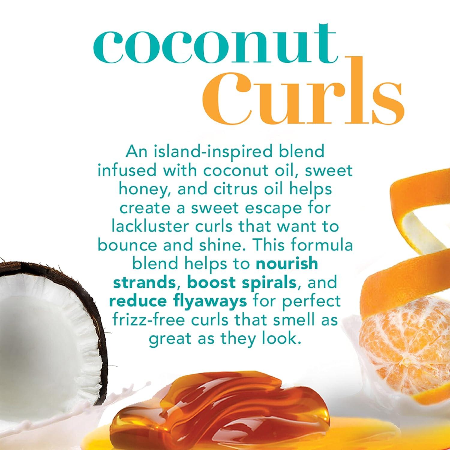 image:imageOGX Quenching Coconut CurlDefining Shampoo Hydrating amp Nourishing Curly Hair Shampoo with Coconut Oil Citrus Oil amp Honey Paraben SulfateFree Surfactants 13 floz13 Fl Oz Pack of 2