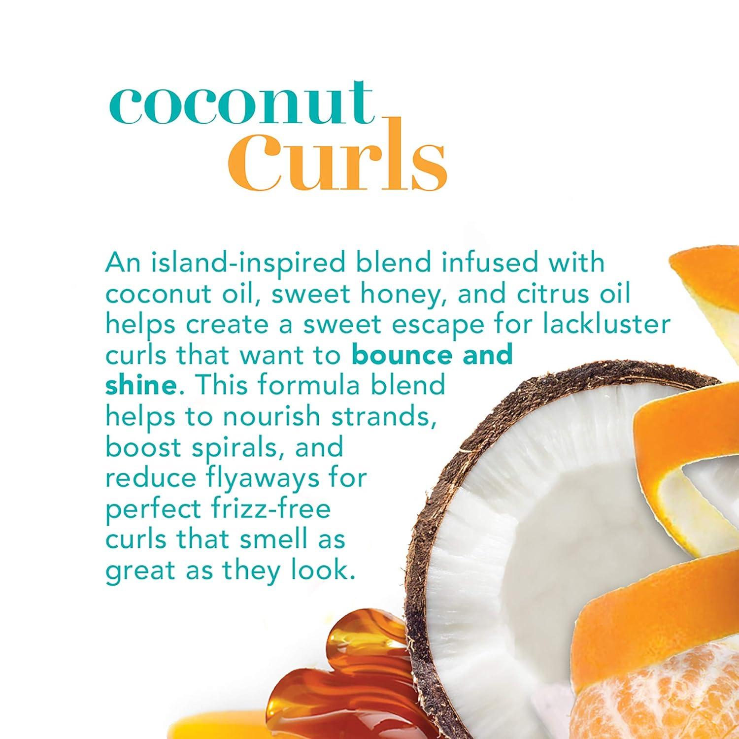 image:imageOGX Quenching Coconut Curls FrizzDefying Styling Milk Nourishing LeaveIn Hair Treatment with Coconut Citrus Oil amp Honey ParabenFree and SulfatedSurfactants Free 6 fl oz6 Fl Oz Pack of 2