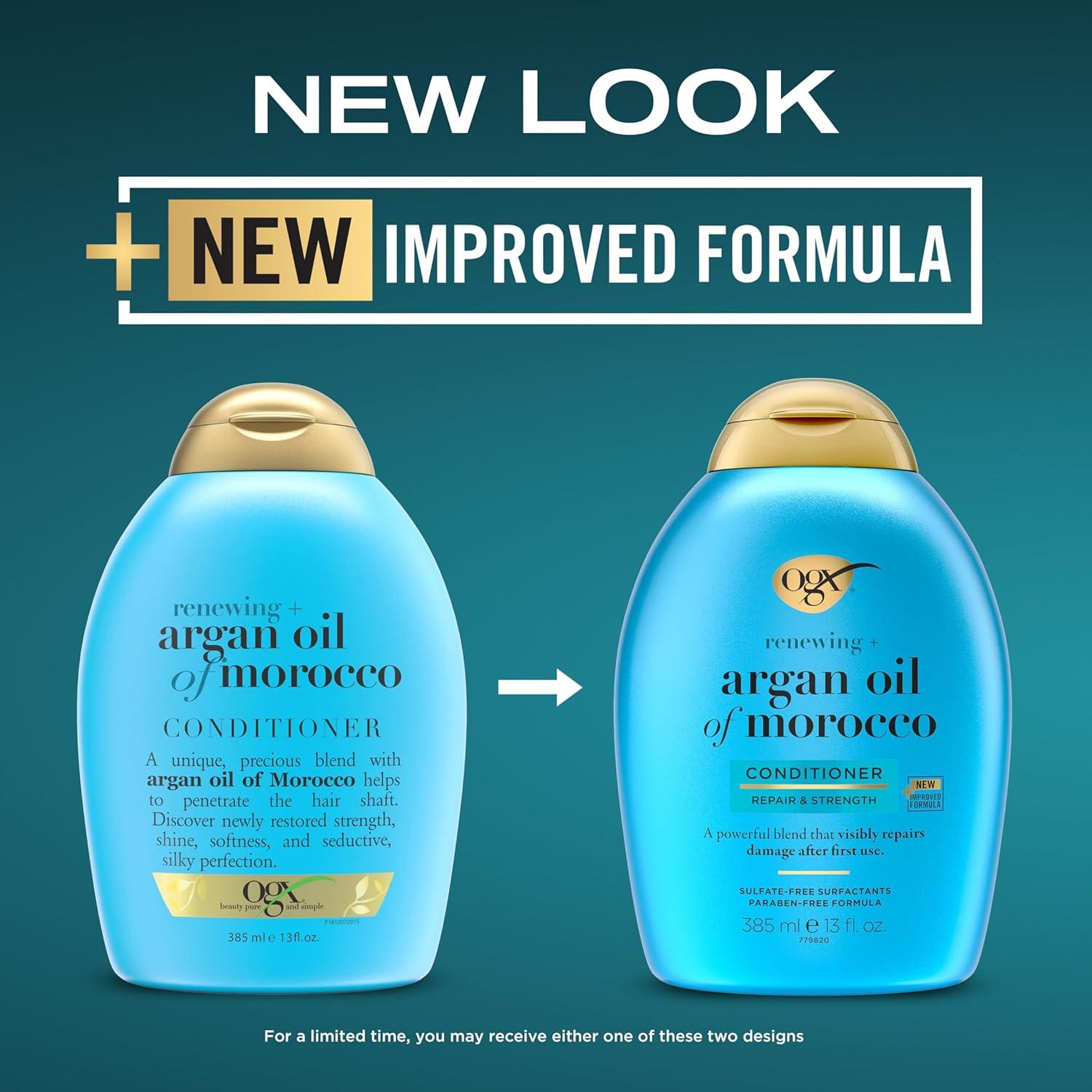 image:imageOGX Renewing Argan Oil of Morocco Conditioner Repair Conditioner amp Argan Oil Helps Strengthen amp Repair Dry Damaged Hair ParabenFree SulfateFree Surfactants 13 fl oz13 Fl Oz Pack of 2