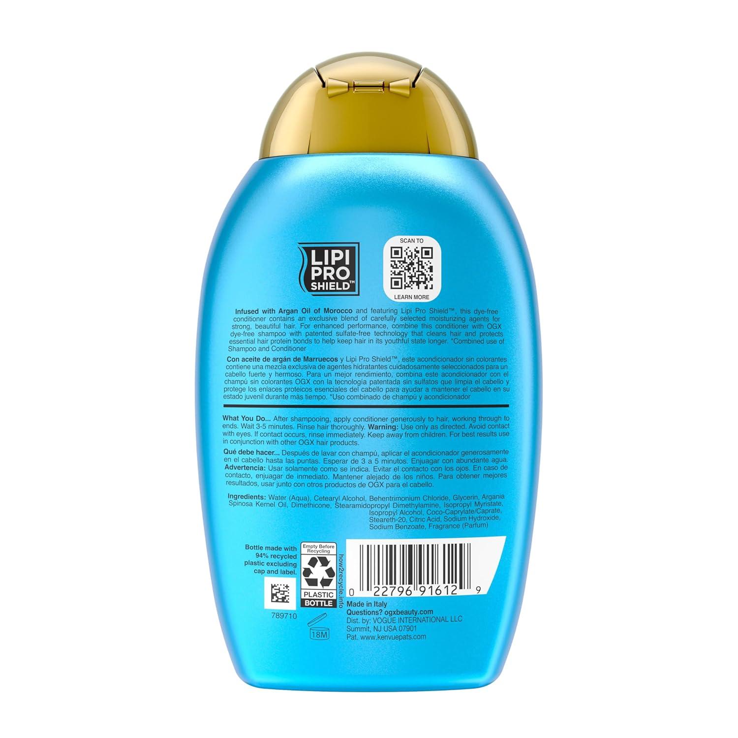 image:imageOGX Renewing Argan Oil of Morocco Conditioner Repair Conditioner amp Argan Oil Helps Strengthen amp Repair Dry Damaged Hair ParabenFree SulfateFree Surfactants 13 fl oz13 Fl Oz Pack of 1