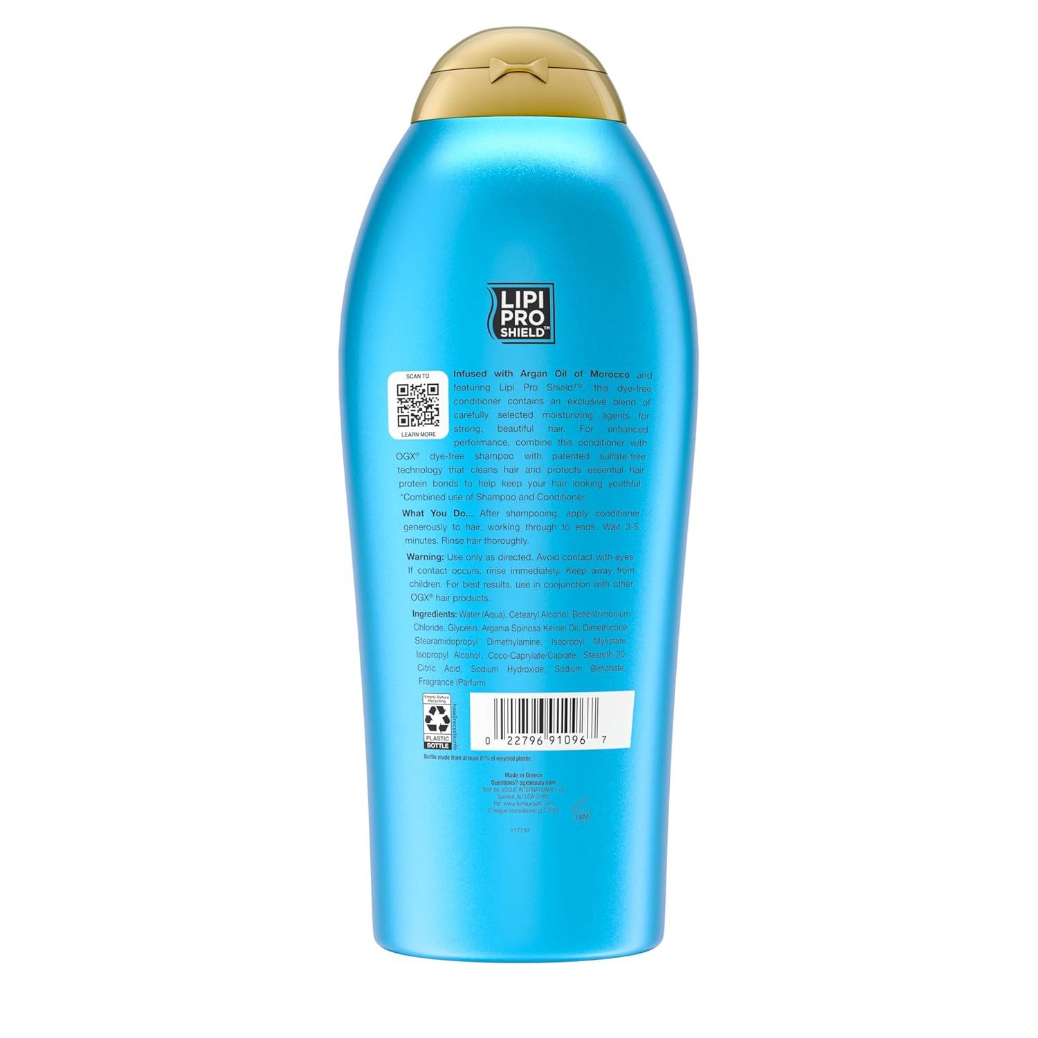image:imageOGX Renewing Argan Oil of Morocco Conditioner Repair Conditioner amp Argan Oil Helps Strengthen amp Repair Dry Damaged Hair ParabenFree SulfateFree Surfactants 254 fl oz254 Fl Oz Pack of 1