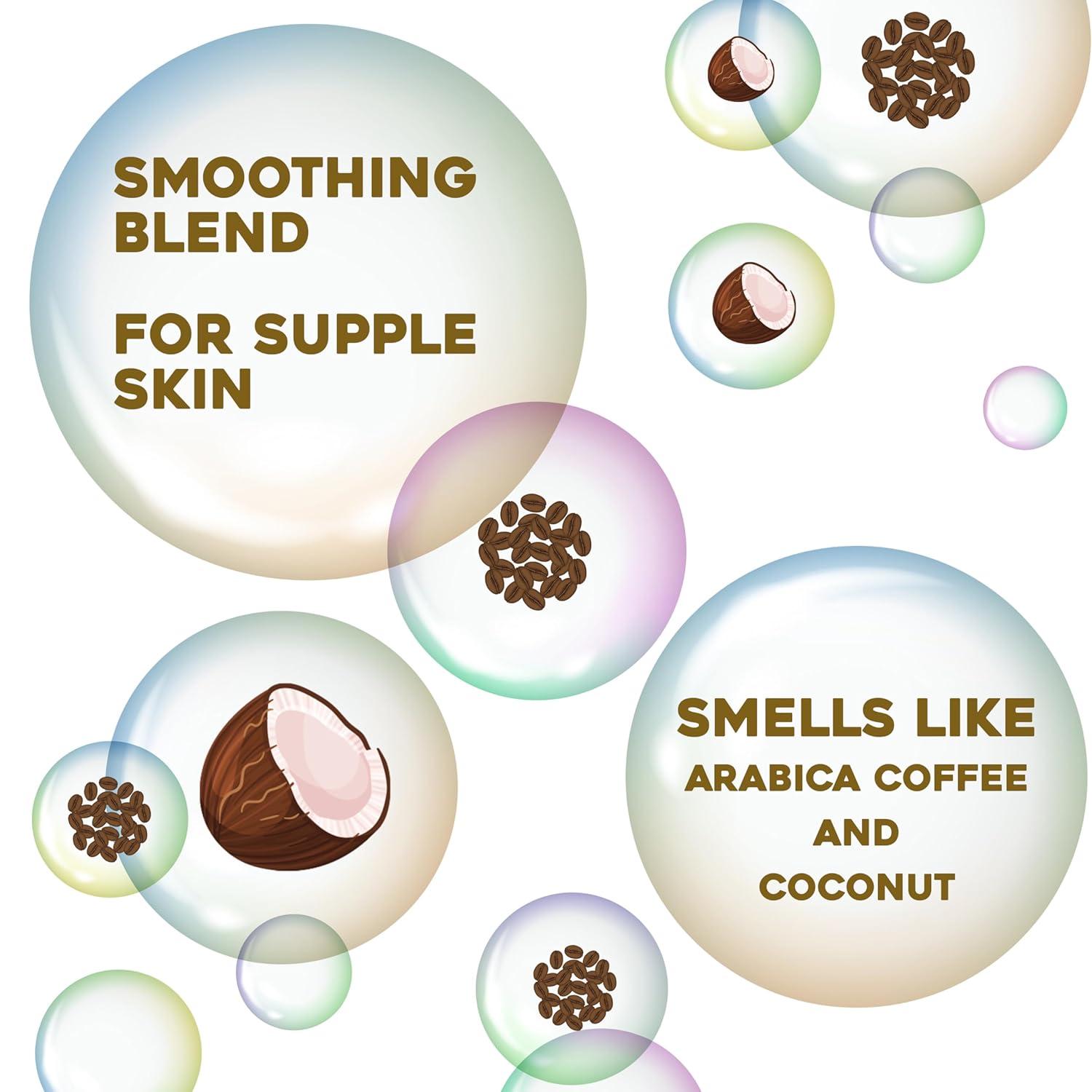 image:imageOGX Smoothing Coconut Coffee Exfoliating Body Scrub with Arabica Coffee amp Coconut Oil Moisturizing Body Wash for Dry Skin ParabenFree with SulfateFree Surfactants 195 Fl Oz 2 Pack195 Fl Oz Pack of 3