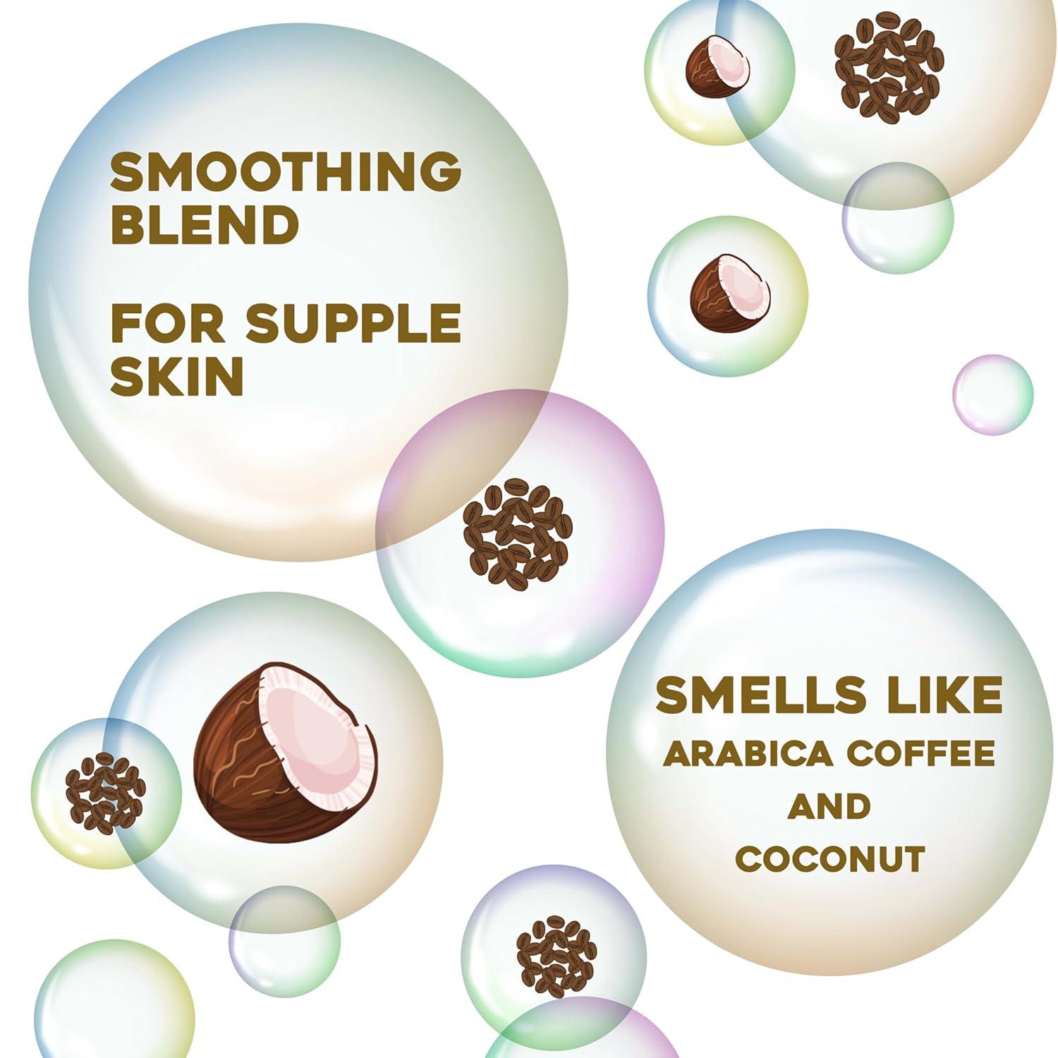 image:imageOGX Smoothing Coconut Coffee Exfoliating Body Scrub with Arabica Coffee amp Coconut Oil Moisturizing Body Wash for Dry Skin ParabenFree with SulfateFree Surfactants 195 Fl Oz 2 Pack195 Fl Oz Pack of 2