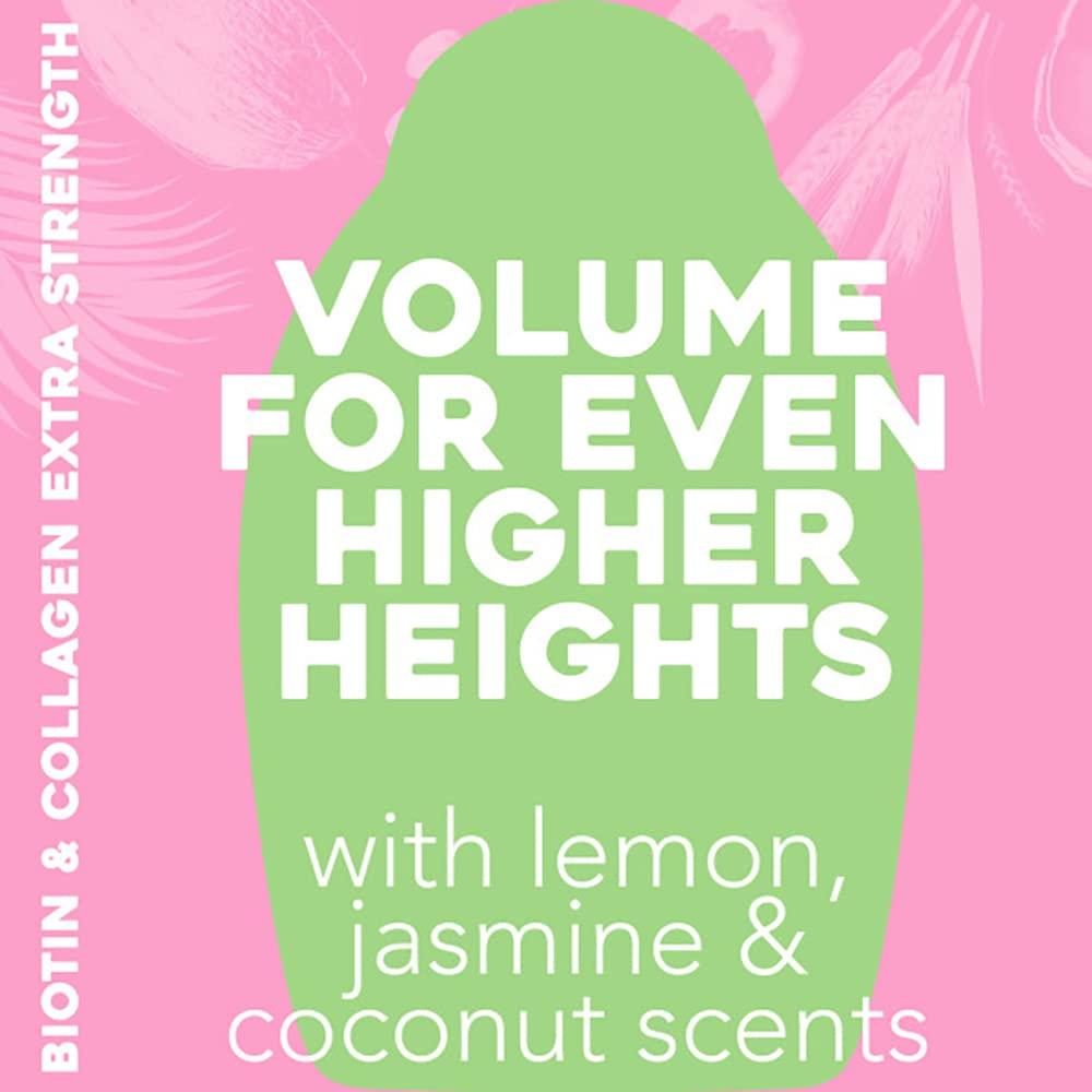 image:imageOGX Thick amp Full Biotin amp Collagen Extra Strength Volumizing Shampoo amp Conditioner with Vitamin B7 amp Hydrolyzed Wheat Protein for Fine Hair SulfateFree Surfactants for Fuller Hair 13 Fl Oz13 Fl Oz Pack of 2