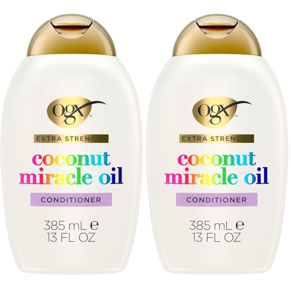 image:imageOGX Extra Strength Damage Remedy Coconut Miracle Oil Conditioner for Dry Frizzy or Coarse Hair ParabenFree SulfateFree Surfactants 13 Fl Oz13 Fl Oz Pack of 2