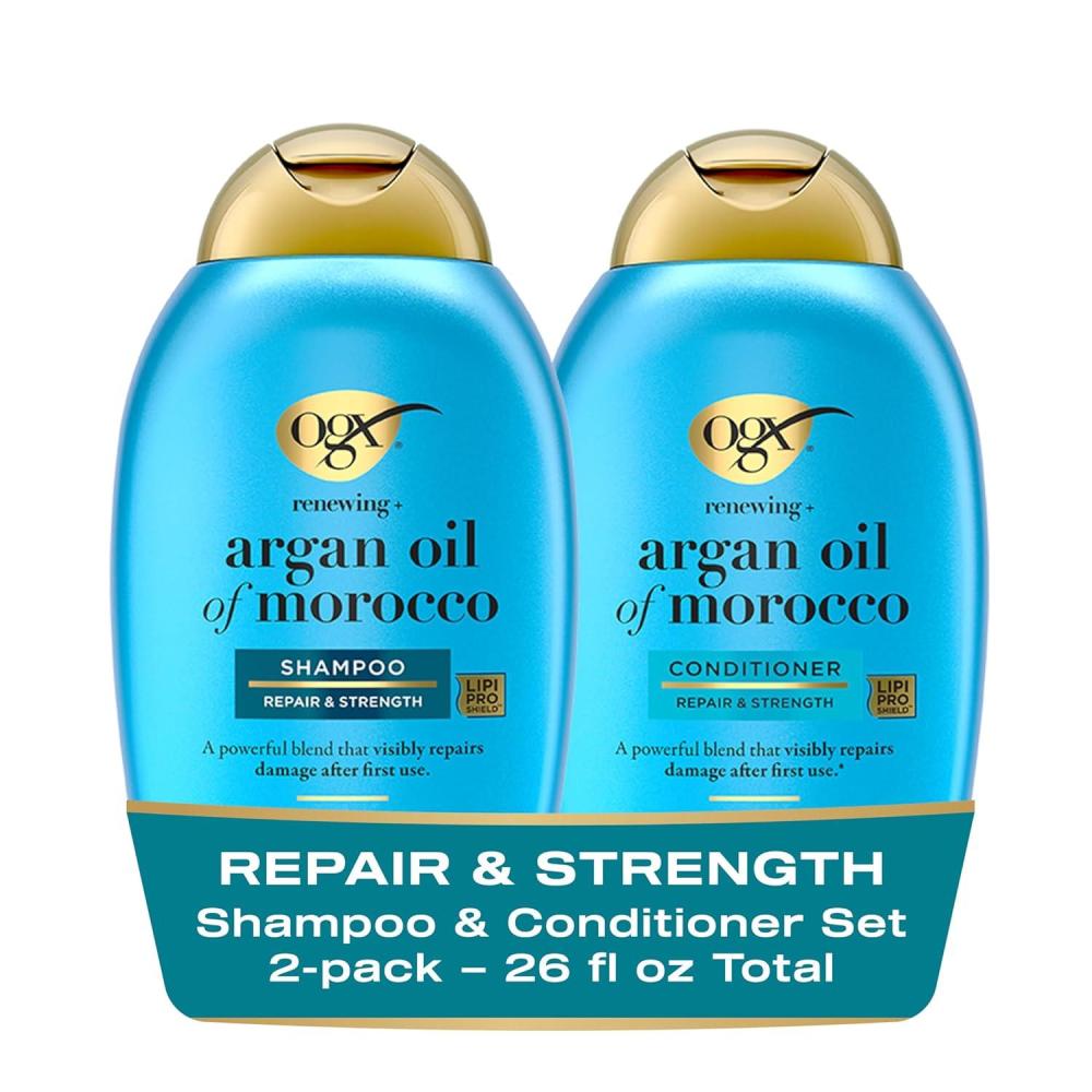 image:imageOGX Extra Strength Hydrate amp Repair Argan Oil of Morocco Shampoo amp Conditioner Set 13 Fl Oz Pack of 2
