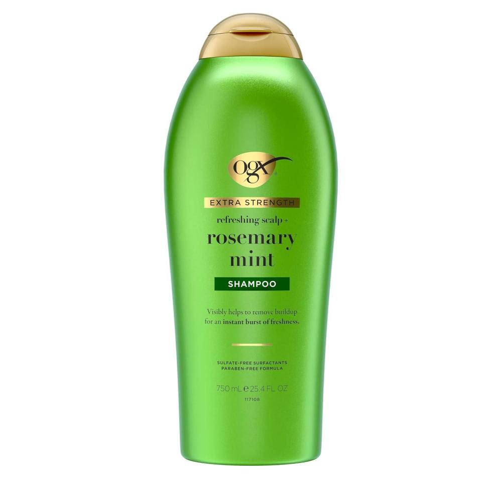 image:imageOGX Extra Strength Refreshing Scalp  Rosemary Mint Shampoo Clarifying Shampoo for Oily Hair Helps Remove Oil amp Residue to Clear Away Buildup SulfateFree Surfactants 254 fl ozRosemary MintNew