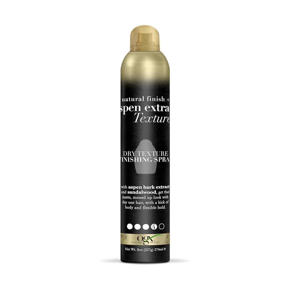 image:imageOGX Natural Finish Aspen Extract Dry Texture Hair Spray 8 OunceBlack