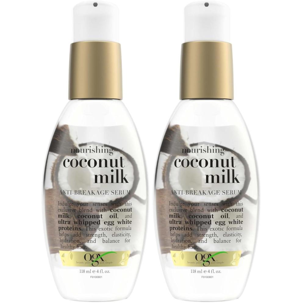image:imageOGX Nourishing Coconut Milk AntiBreakage Serum 4 Fl Oz4 Fl Oz Pack of 2