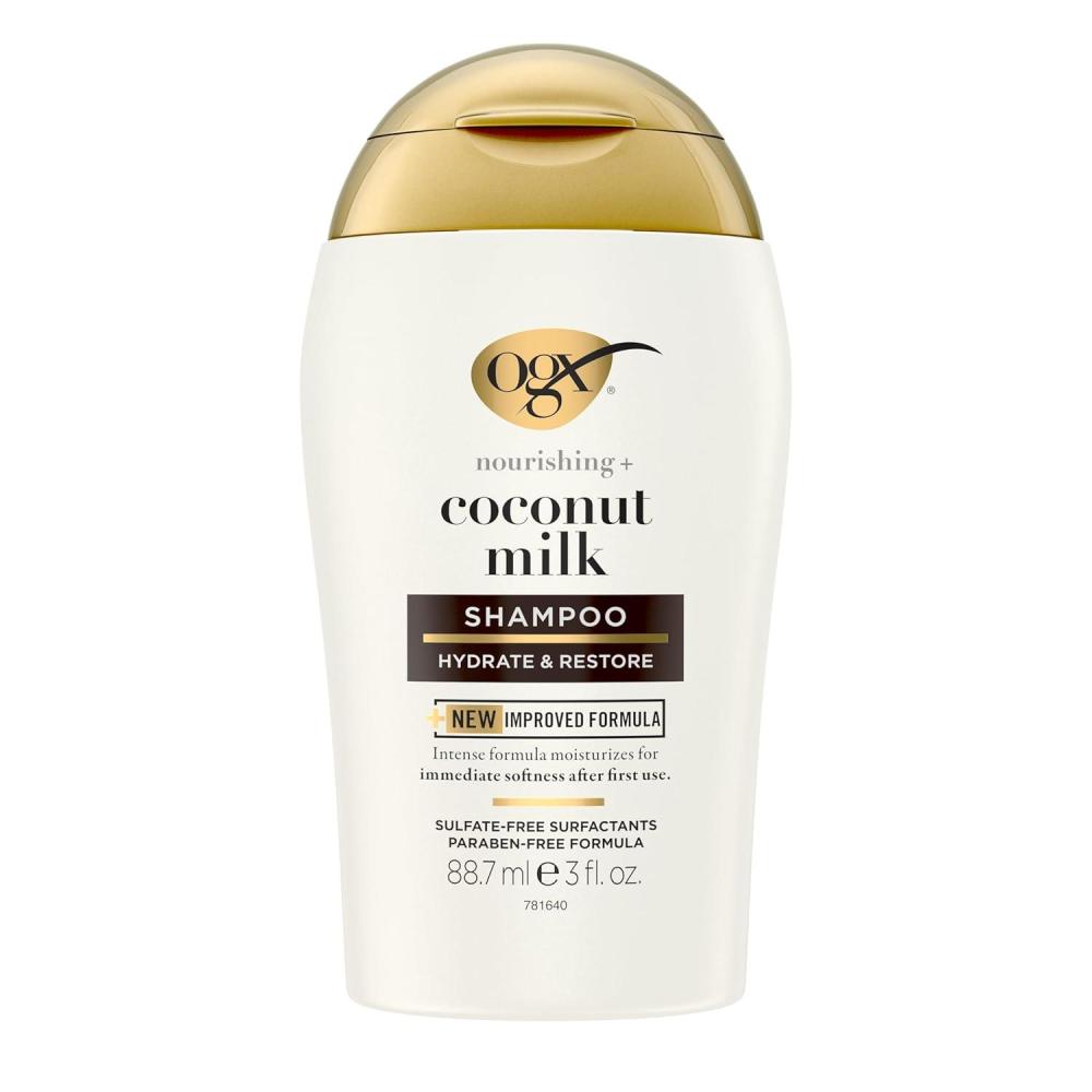 image:imageOGX Nourishing Coconut Milk Shampoo Hydrating amp Restoring Shampoo Moisturizes for Soft Hair After the First Use ParabenFree SulfateFree Surfactants 254 fl oz3 Fl Oz Pack of 1
