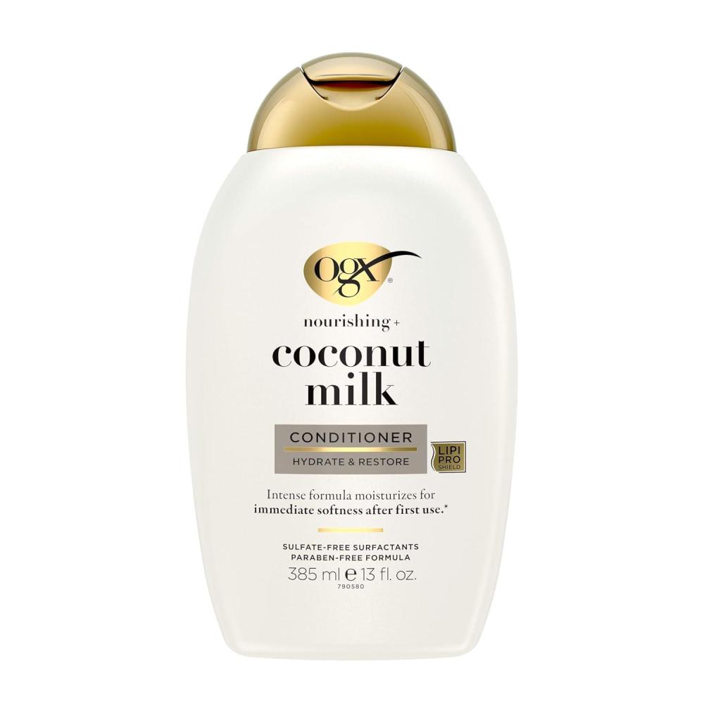 image:imageOGX Nourishing Coconut Moisturizing Conditioner for Strong amp Healthy Hair with Coconut Oil amp Egg White Protein ParabenFree SulfateFree 13 oz Pack of 413 Fl Oz Pack of 1