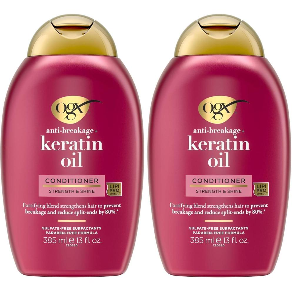 image:imageOGX Organix AntiBreakage Keratin Oil Shampoo 385ml13 Fl Oz Pack of 2
