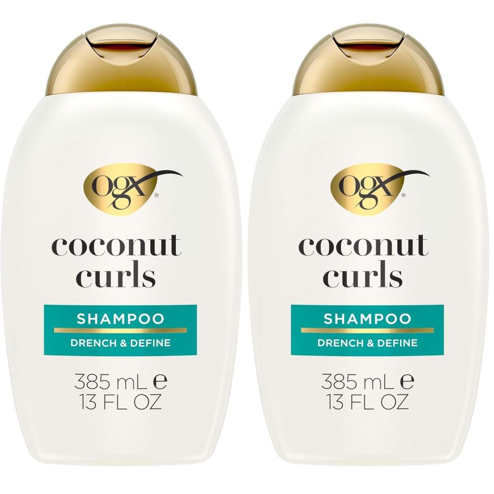 image:imageOGX Quenching Coconut CurlDefining Shampoo Hydrating amp Nourishing Curly Hair Shampoo with Coconut Oil Citrus Oil amp Honey Paraben SulfateFree Surfactants 13 floz13 Fl Oz Pack of 2