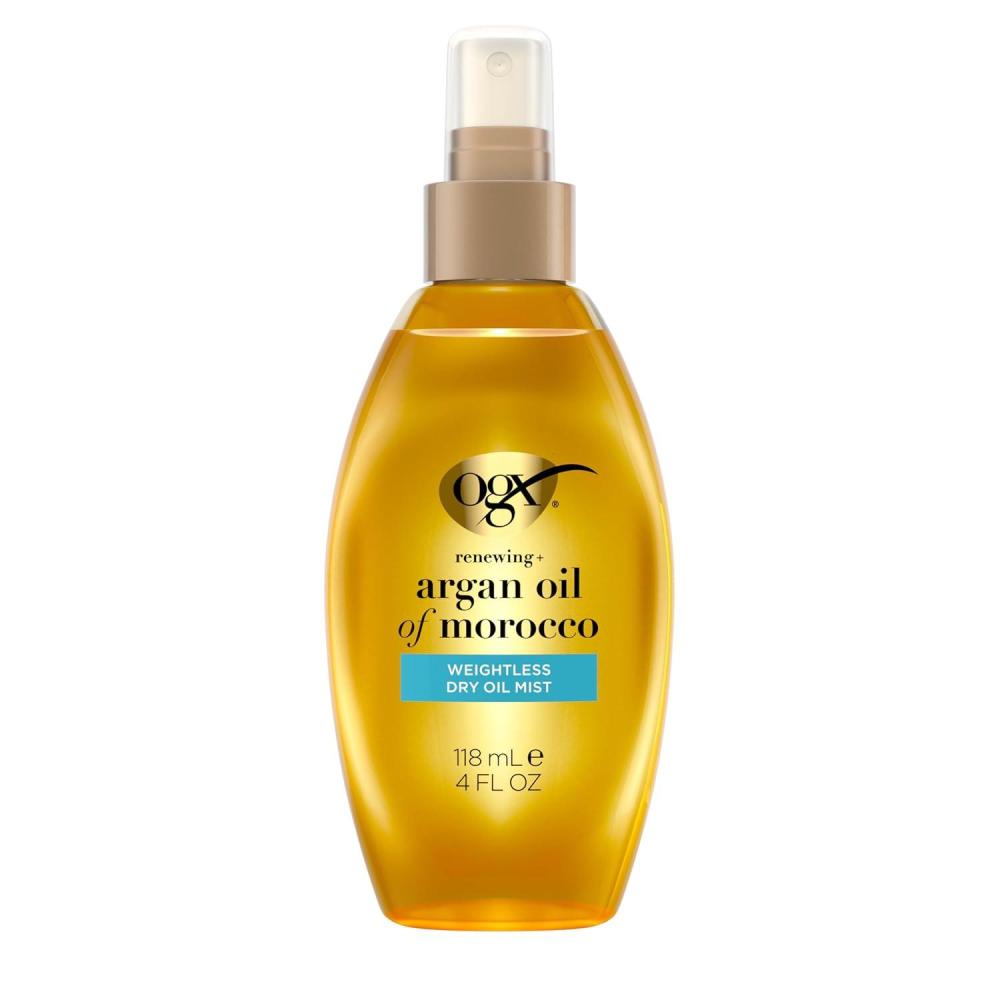 image:imageOGX Renewing Argan Oil of Morocco Weightless Healing Dry Oil Spray Argan Oil for Hair Care Lightweight Mist for Split Ends Frizz Control amp Shine Paraben amp SulfatedSurfactants Free 4 fl oz