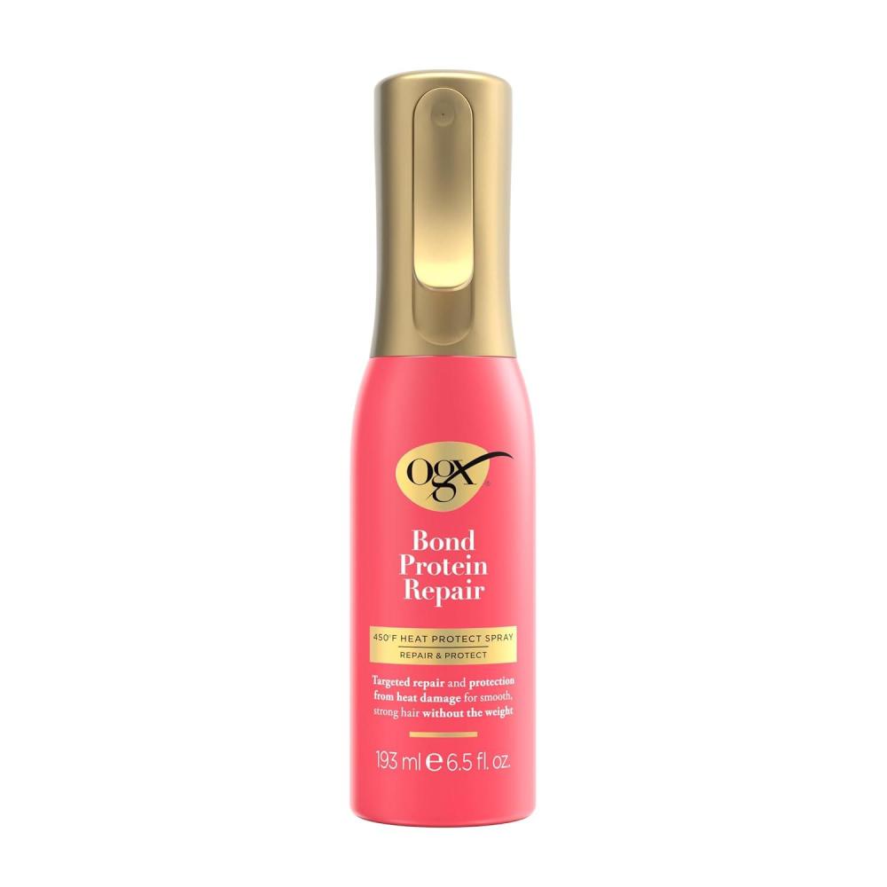 image:imageOGX Repair amp Protect Bond Protein Repair 450F Heat Protect Spray Weightless Repair Mist for Nonstop Damage Protection for All Hair Types Heat Spray Preps Hair for Styling 65 fl oz65 Fl Oz Pack of 1
