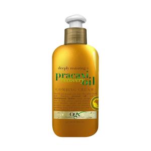 OGX Deeply Restoring + Pracaxi Recovery Oil AntiFrizz LeaveIn Combing Cream with Murumuru Butter SulfateFree Surfactants Conditioning Hair Treatment to Detangle Style Mint, 8 Fl Oz(Combing Cream)