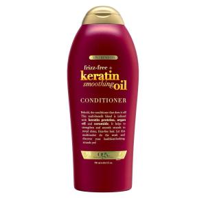 OGX Frizz-Free + Keratin Smoothing Oil Shampoo, 25.4 fl oz(Conditioner)