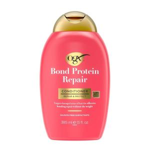 OGX Repair & Protect Bond Protein Repair Conditioner, Lightweight Conditioner Targets Damaged Areas of Hair, Formulated without Parabens, Sulfate-Free Surfactants, 13 fl. oz(13 Fl Oz (Pack of 1))