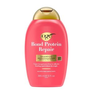 OGX Repair & Protect Bond Protein Repair Shampoo, Lightweight Hair Wash Cleanses & Targets Damaged Hair for Effective Bond Repair, Formulated without Parabens, 13 fl. oz(13 Fl Oz (Pack of 1))