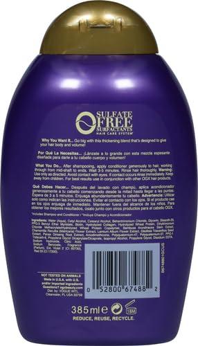 image:imageOGX Extra Strength Biotin and Collagen Conditioner 13 fl oz SulfateFree Thicker Fuller Hair13 Fl Oz Pack of 2