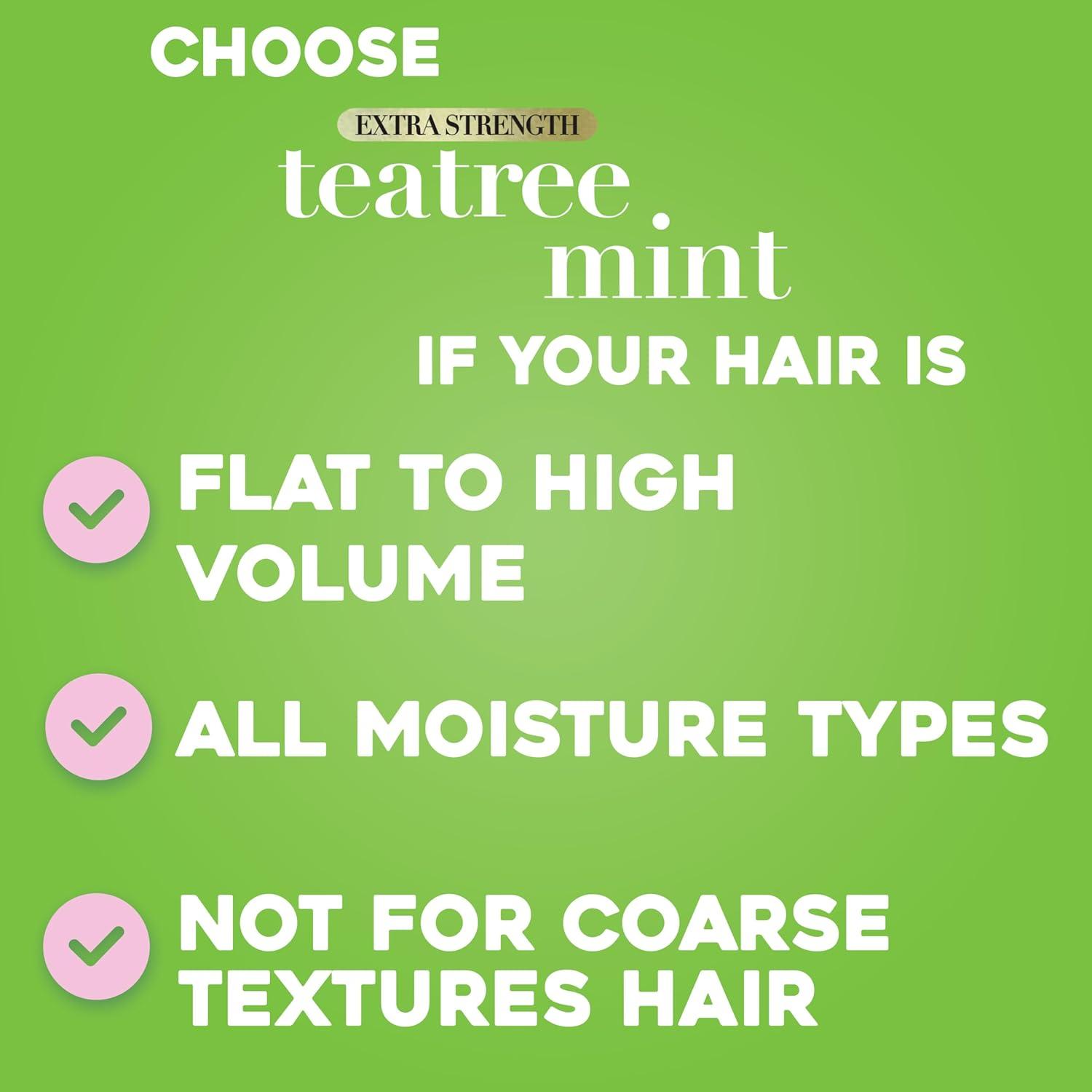 image:imageOGX Extra Strength Refreshing Scalp Rosemary Mint Conditioner Nourishing Hair amp Scalp Conditioner Infused with Rosemary for HealthyLooking Hair SulfateFree Surfactants 13 fl ozTea Tree MintOld