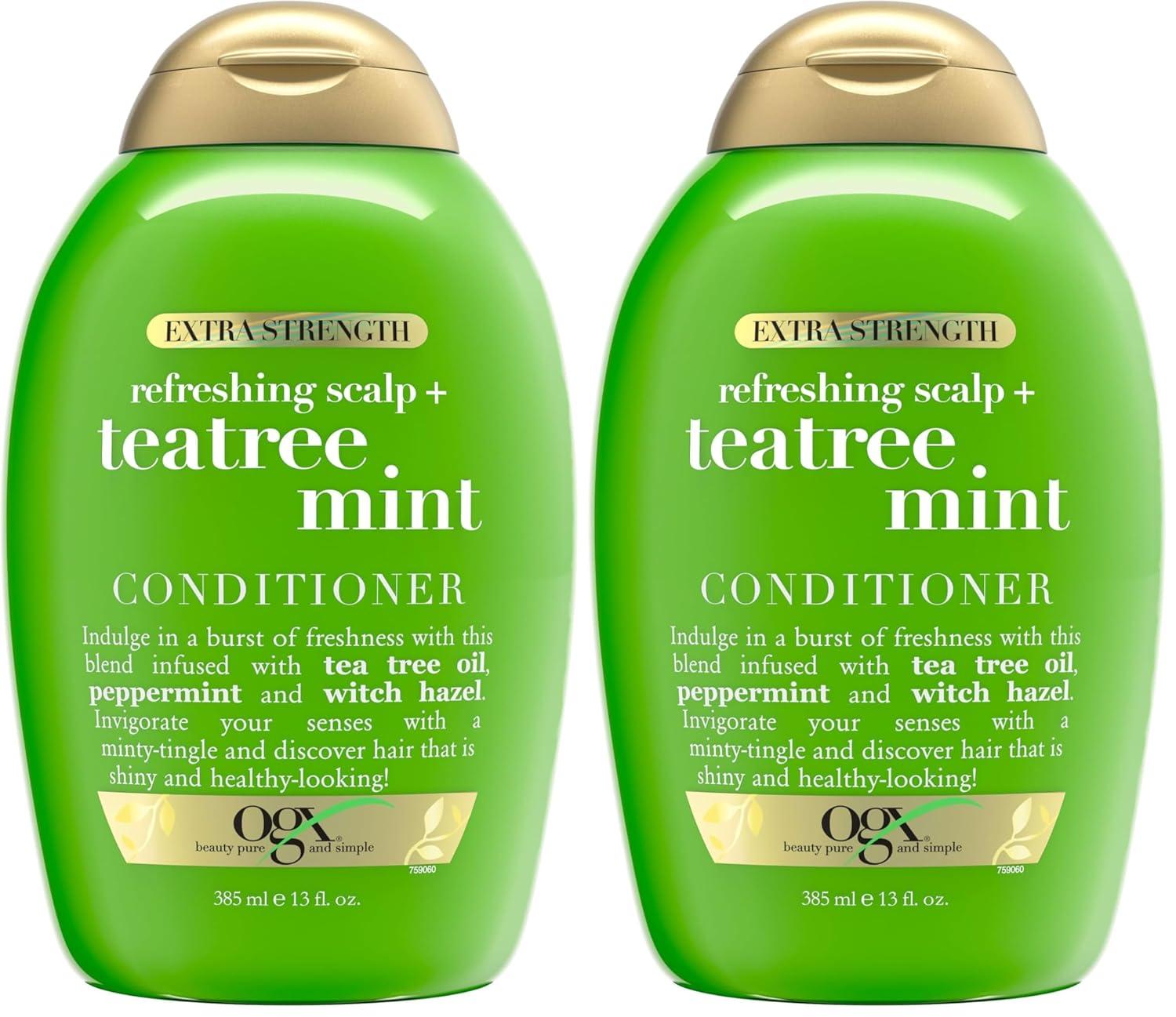 image:imageOGX Extra Strength Refreshing Scalp Rosemary Mint Conditioner Nourishing Hair amp Scalp Conditioner Infused with Rosemary for HealthyLooking Hair SulfateFree Surfactants 13 fl ozTea Tree MintOld