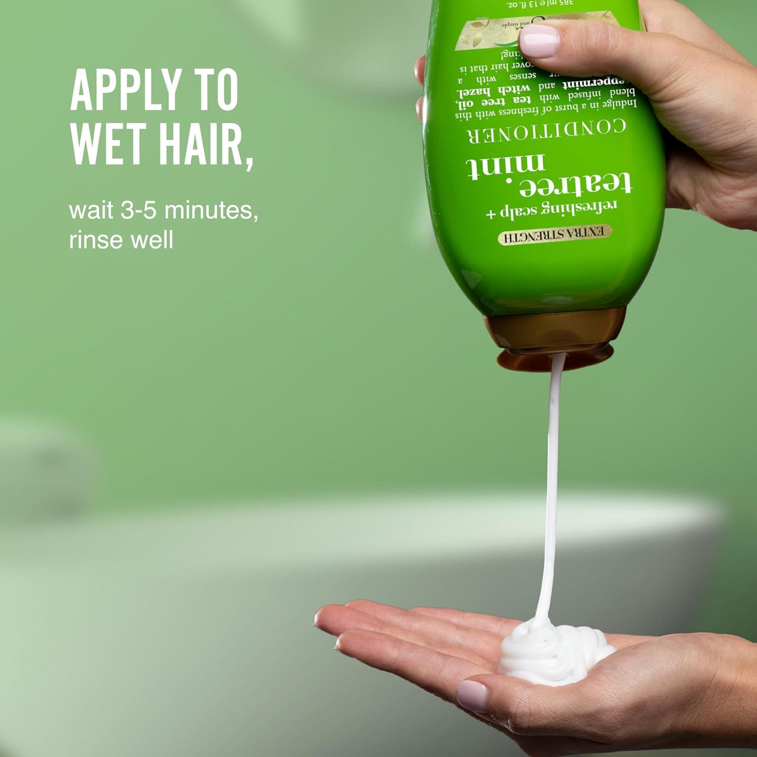 image:imageOGX Extra Strength Refreshing Scalp Rosemary Mint Conditioner Nourishing Hair amp Scalp Conditioner Infused with Rosemary for HealthyLooking Hair SulfateFree Surfactants 13 fl ozTea Tree MintOld
