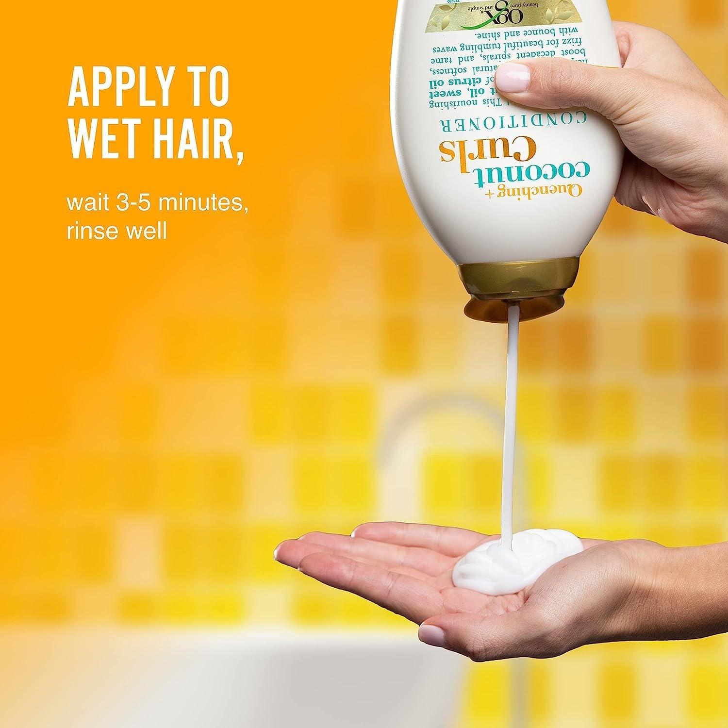 image:imageOGX Quenching Coconut Curls CurlDefining Conditioner Nourishing Curly Hair Conditioner with Coconut Citrus Oil amp Honey ParabenFree with SulfateFree Surfactants 13oz13 Fl Oz Pack of 2
