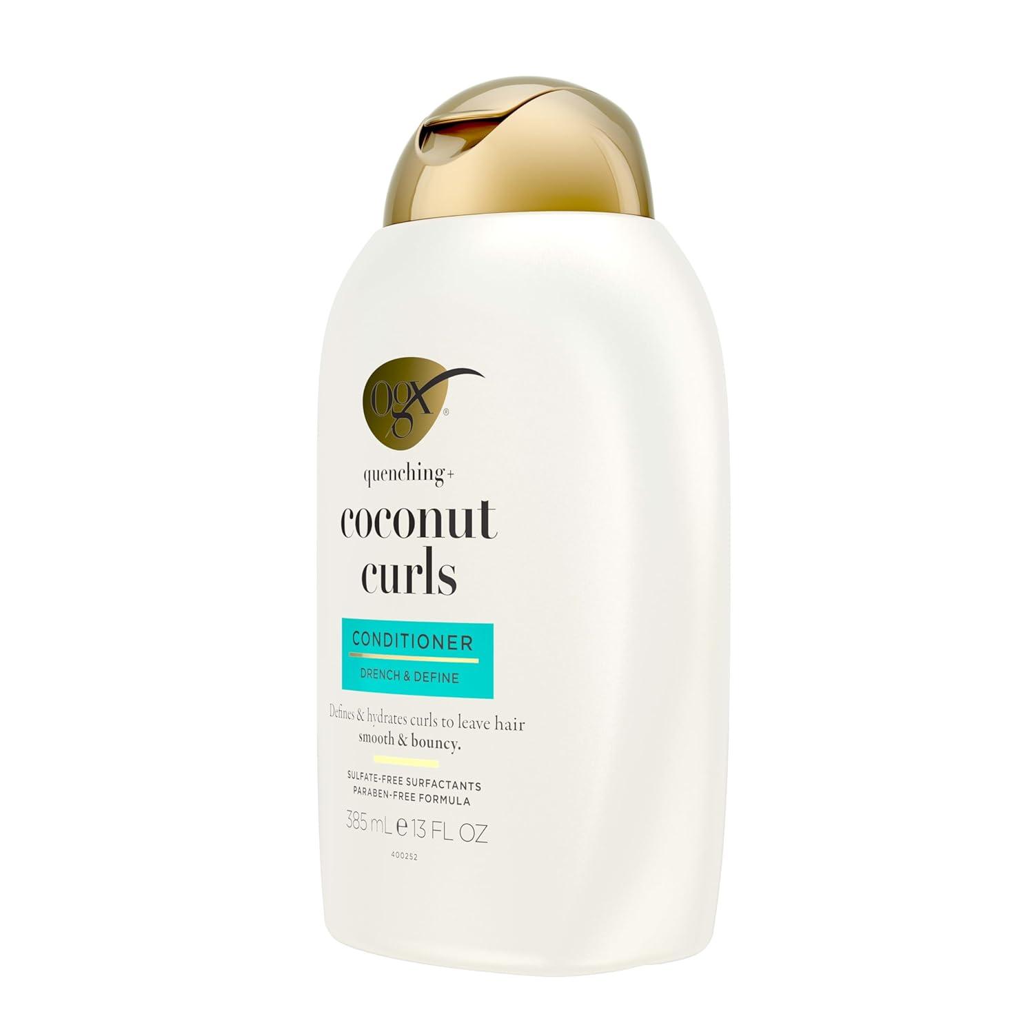 image:imageOGX Quenching Coconut Curls CurlDefining Conditioner Nourishing Curly Hair Conditioner with Coconut Citrus Oil amp Honey ParabenFree with SulfateFree Surfactants 13oz13 Fl Oz Pack of 1