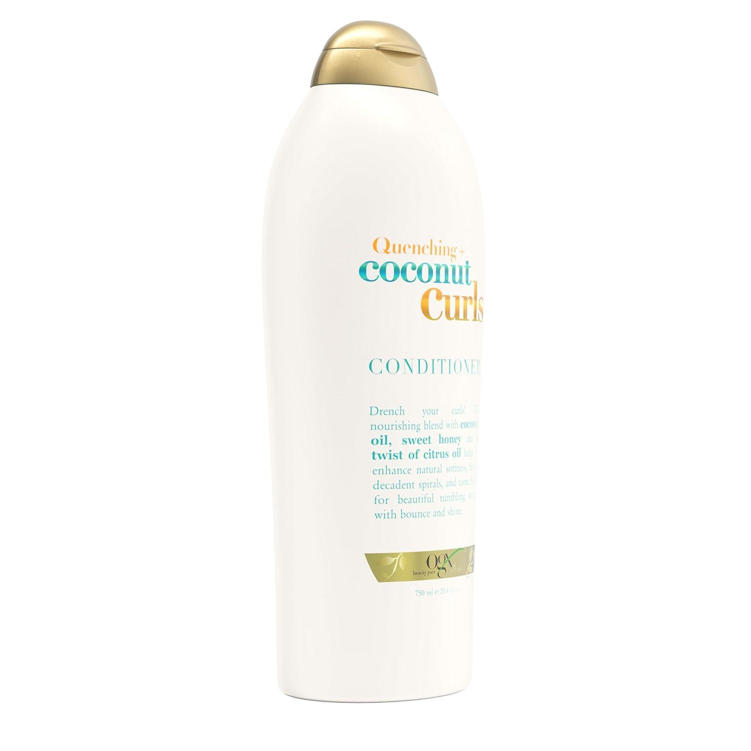 image:imageOGX Quenching Coconut Curls Moisturizing Shampoo for Curly Hair Detangling Curl Enhancing 254 fl oz254 Fl Oz Pack of 1