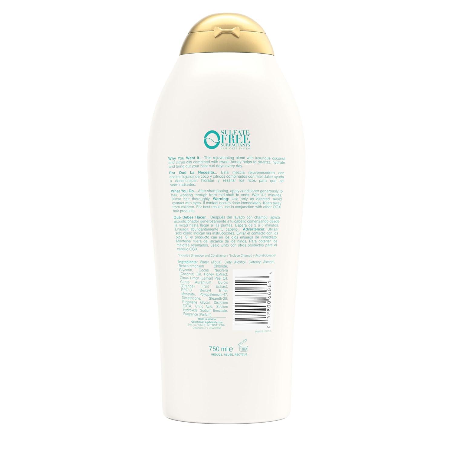 image:imageOGX Quenching Coconut Curls Moisturizing Shampoo for Curly Hair Detangling Curl Enhancing 254 fl oz254 Fl Oz Pack of 1