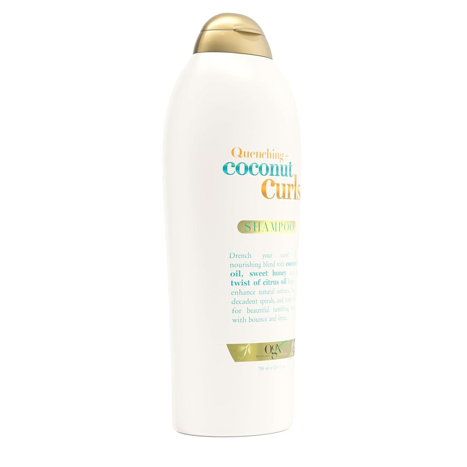 image:imageOGX Quenching Coconut Curls Moisturizing Shampoo for Curly Hair Detangling Curl Enhancing 254 fl oz254 Fl Oz Pack of 1