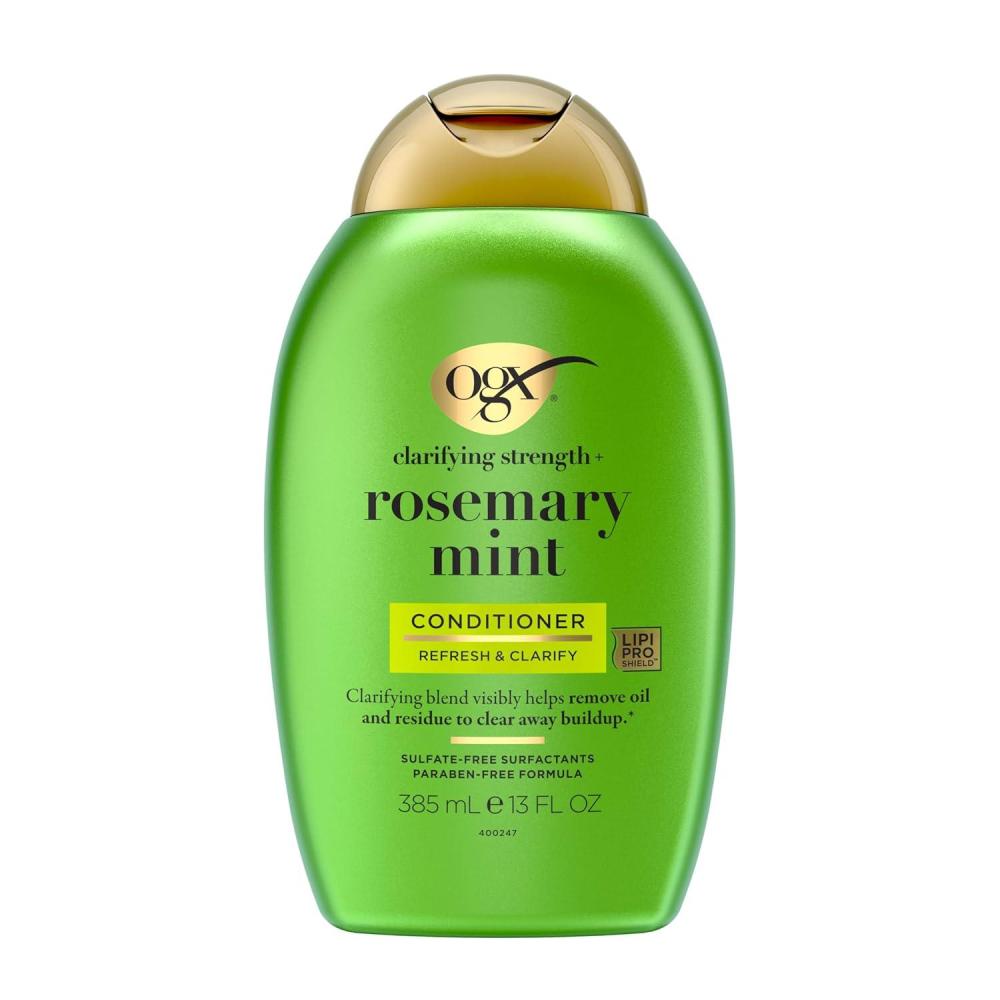 image:imageOGX Clarifying Strength  Rosemary Mint Conditioner Clarifying Conditioner for Oily Hair Visibly Helps Remove Oil amp Residue to Clear Away Buildup SulfateFree Surfactants 13 fl ozRosemary MintNew
