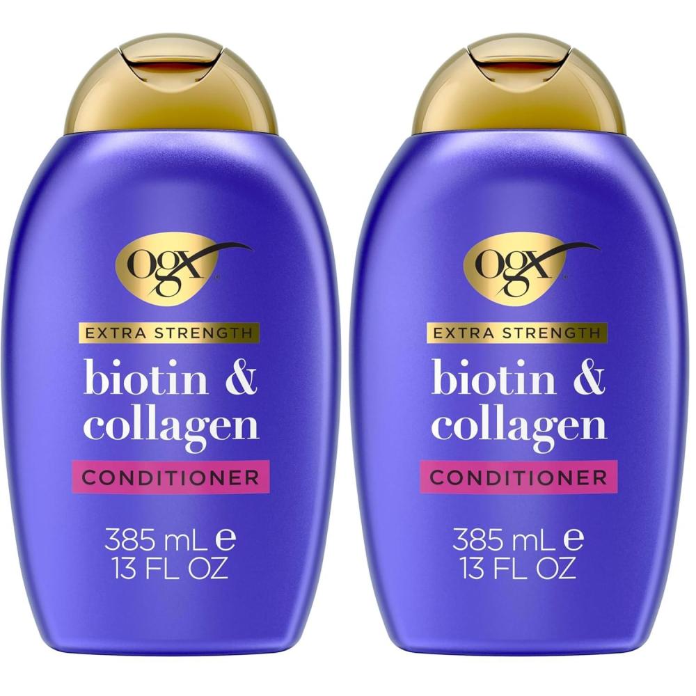 image:imageOGX Extra Strength Biotin and Collagen Conditioner 13 fl oz SulfateFree Thicker Fuller Hair13 Fl Oz Pack of 2